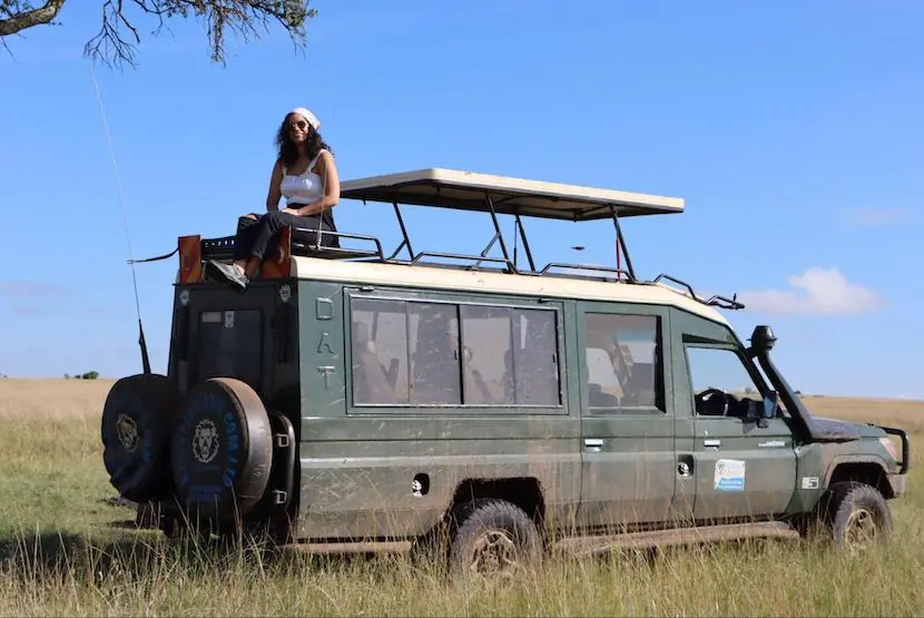 Our clients during a 6 Day Kenya safari in Masai Mara