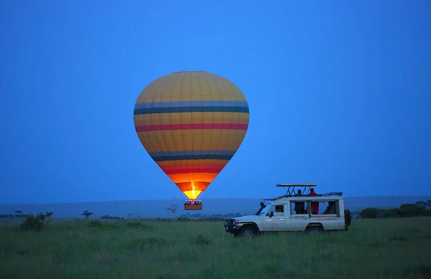 Hot air balloon safari at Sarova Mara