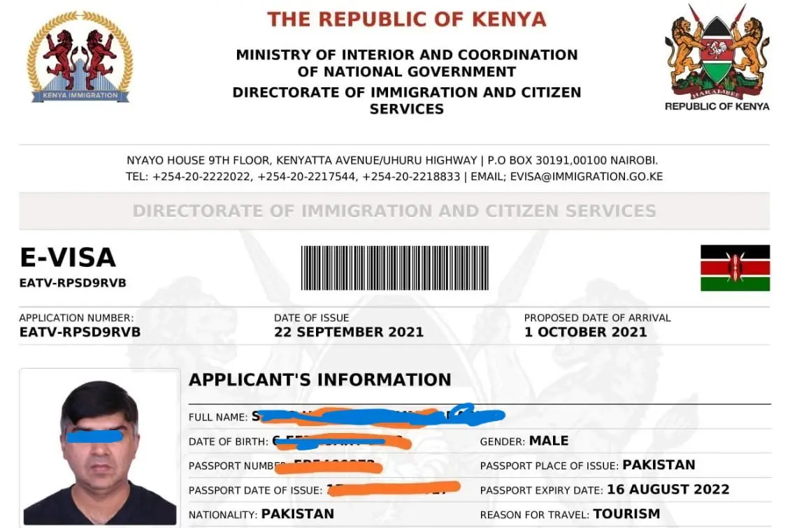 india tourist visa kenya