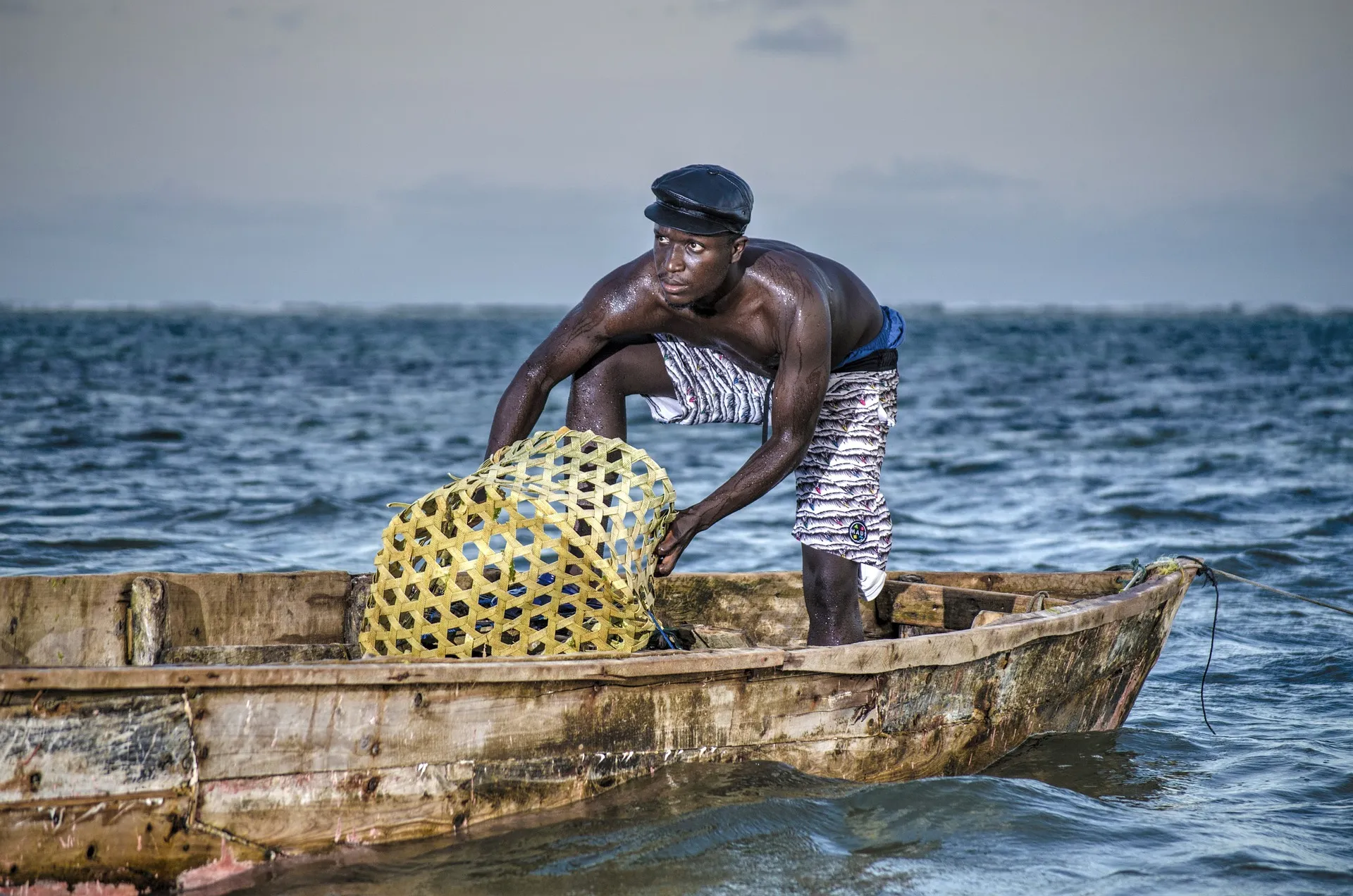 safari from Mombasa - fisherman