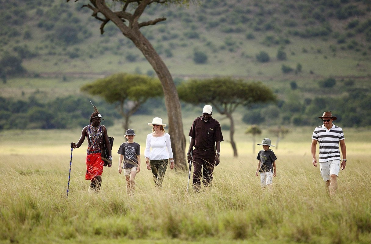 Walking safari in Kenya